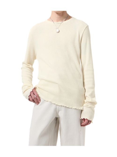 Cloudbone Ripple Rib ELONGATED LONGSLEEVE Our Legacy | M4266ECRCLOUDBONE RIPPLE RIB